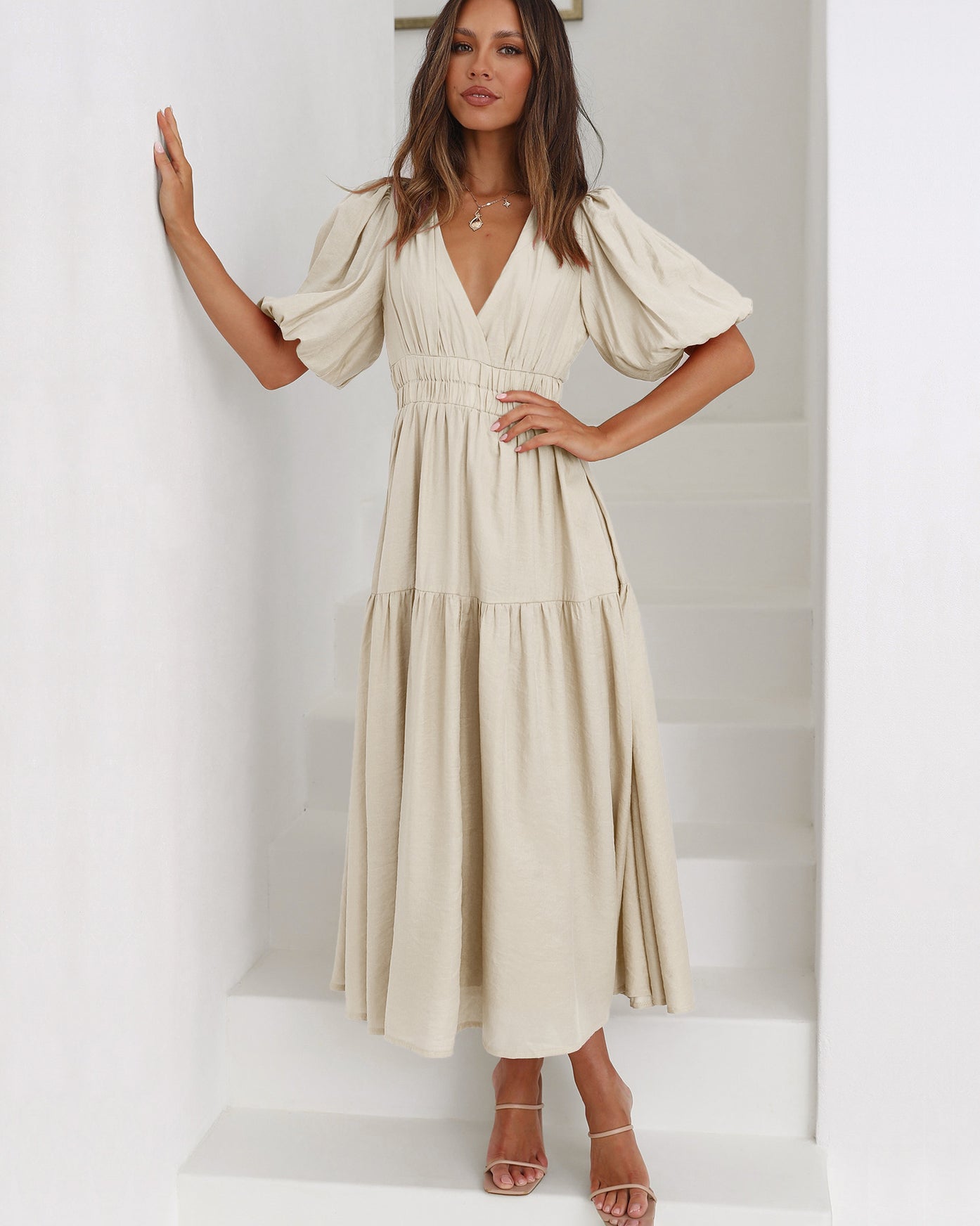 Bethany | Kleid mit Puffärmeln