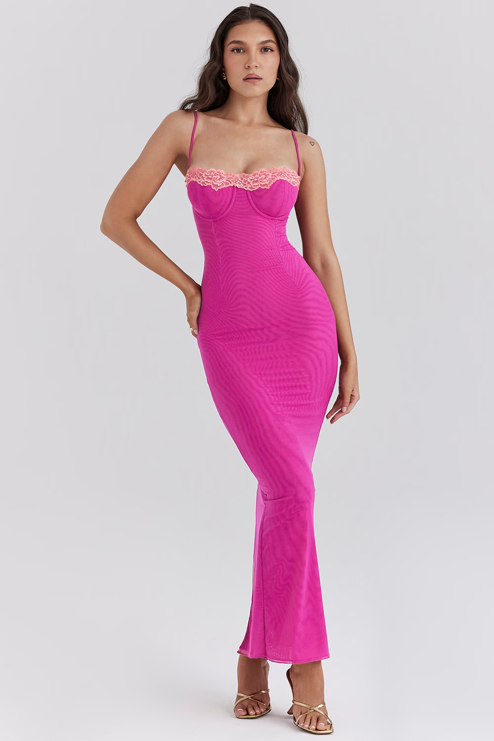 Isla | Lebhaftes, figurbetontes Abendkleid