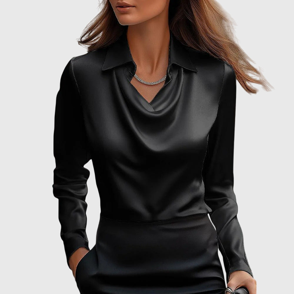 SYLVIA | Bluse mit luxuriösem Glanz