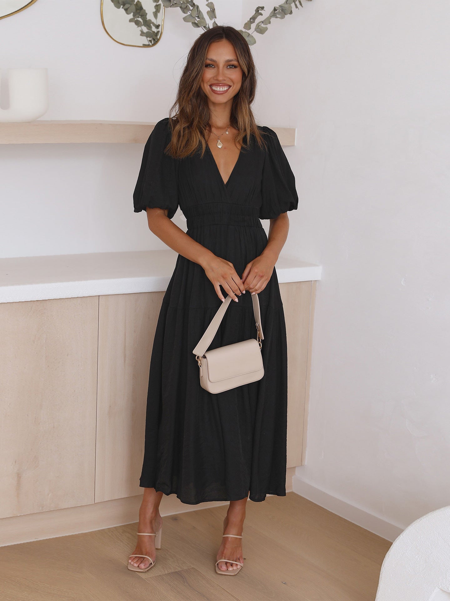 Bethany | Kleid mit Puffärmeln