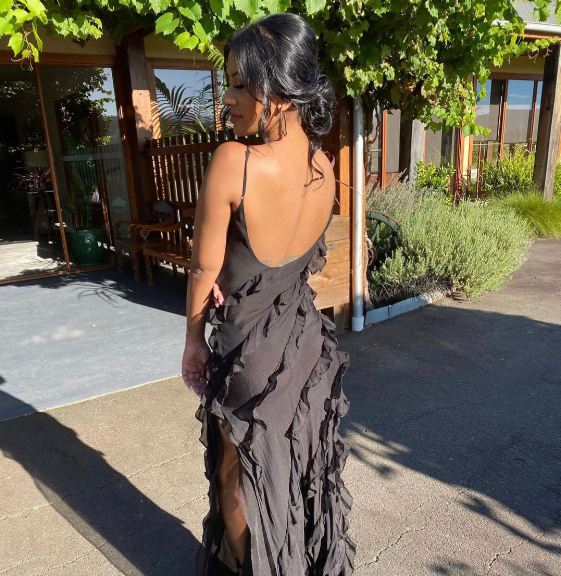 ZARA | Kleid mit Rüschen