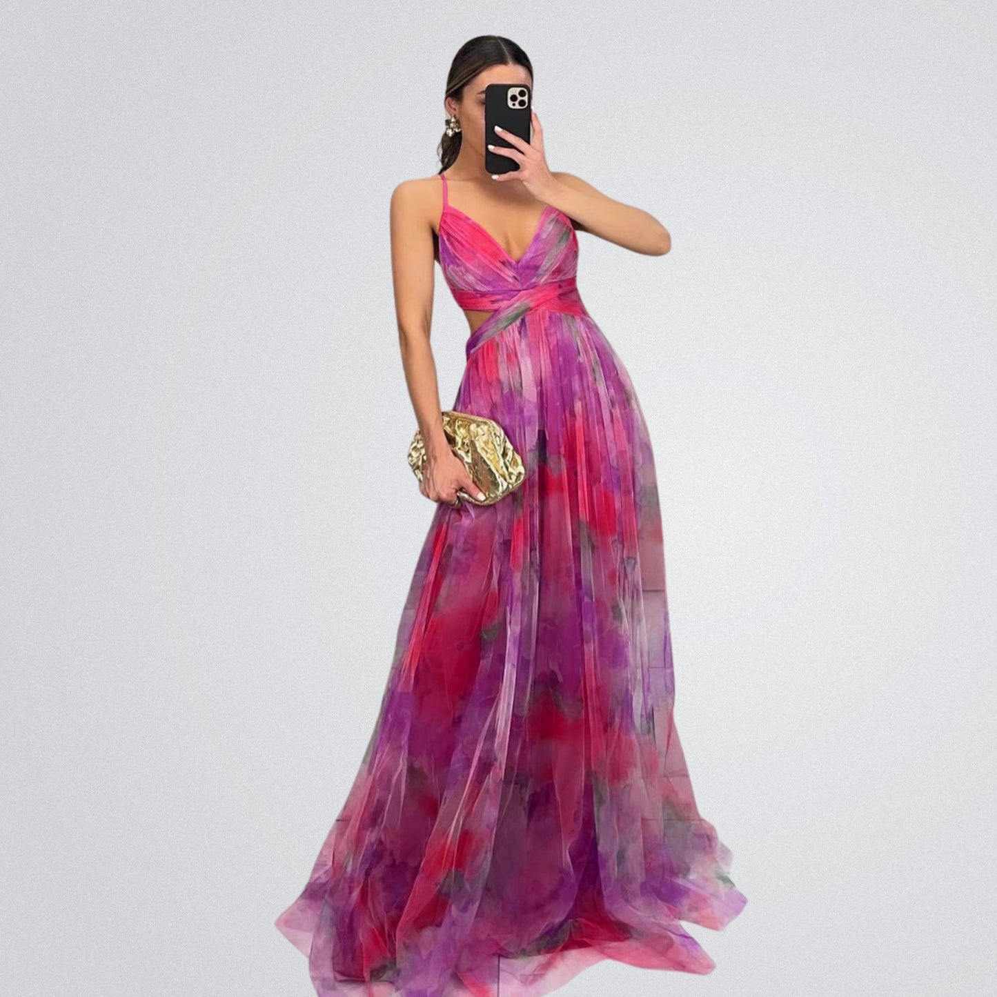 VERITY | Maxikleid mit Blumenprint