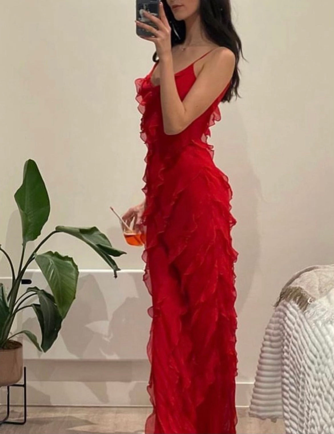 ZARA | Kleid mit Rüschen