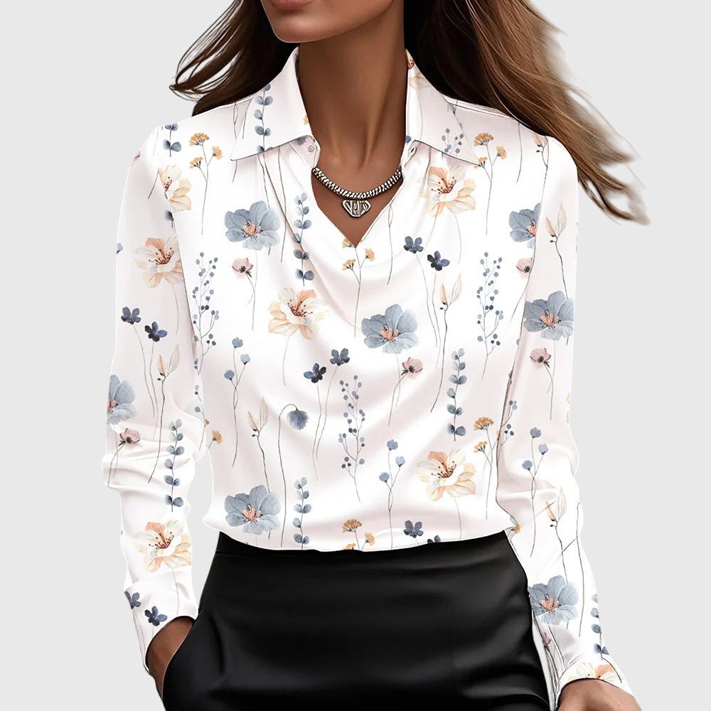 SYLVIA | Bluse mit luxuriösem Glanz