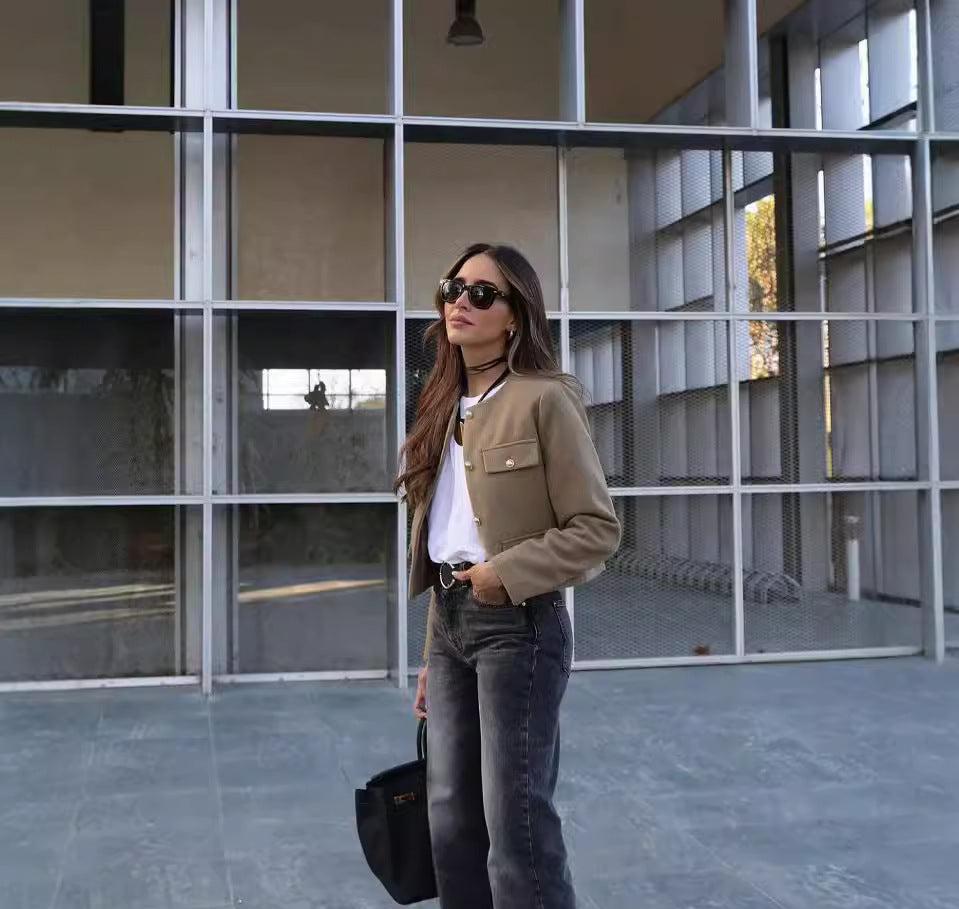Megan | Vintage-Jacke in verkürzter Länge