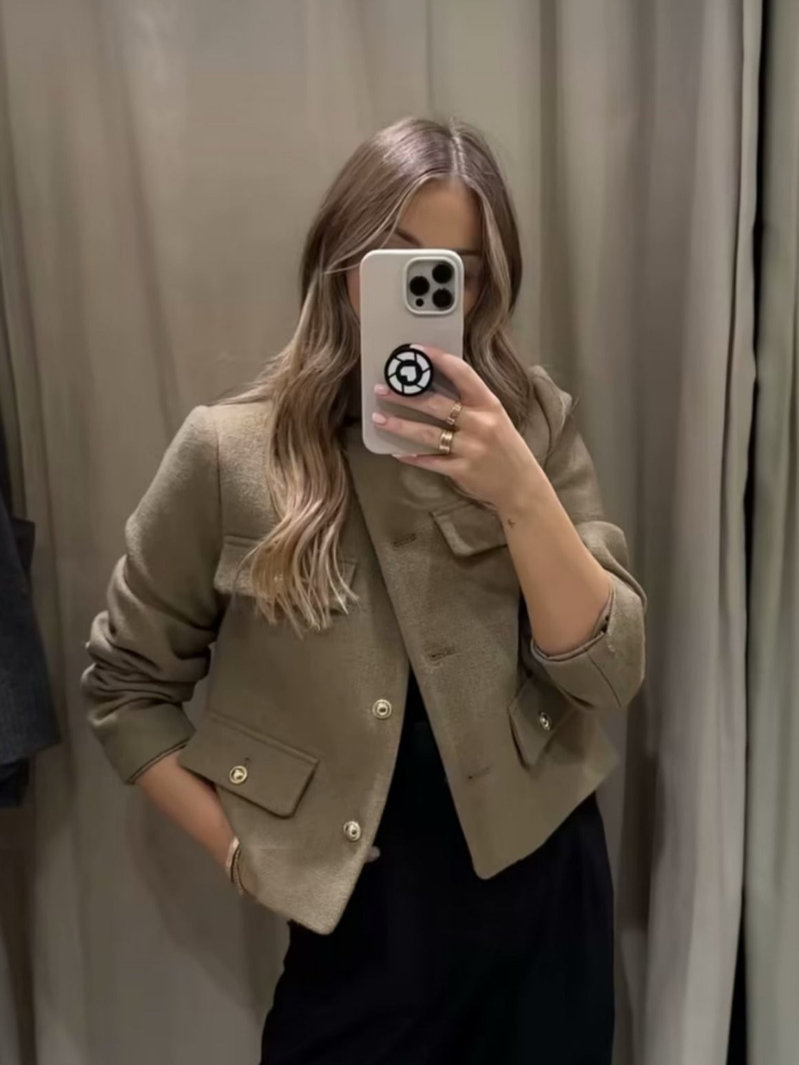 Megan | Vintage-Jacke in verkürzter Länge