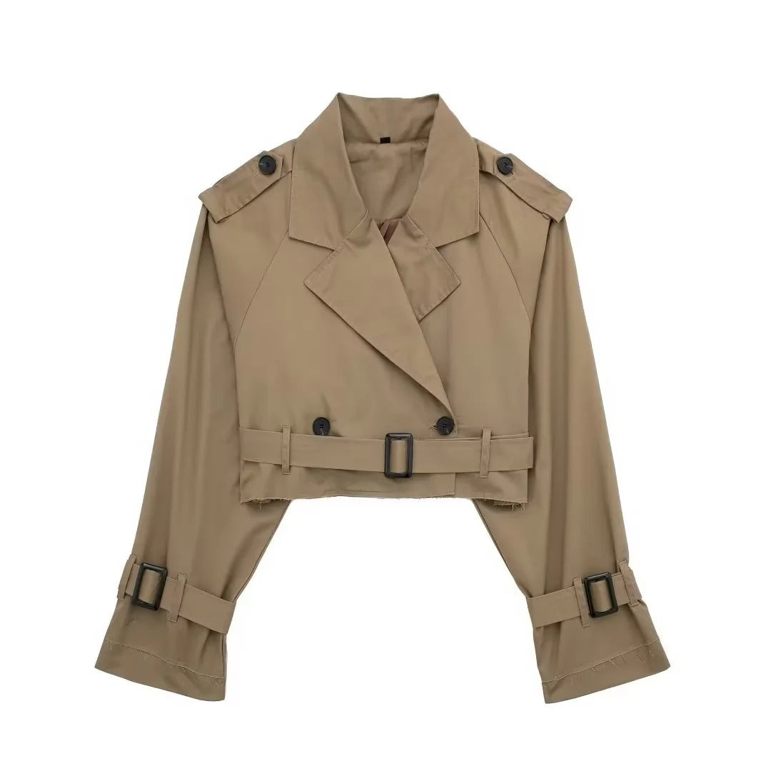 Lylah | Kurzer Trenchcoat mit Gürtel
