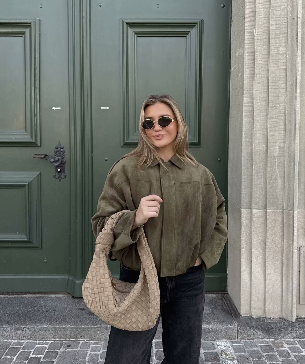 Kaori | Wildleder-Pilotjacke mit Struktur