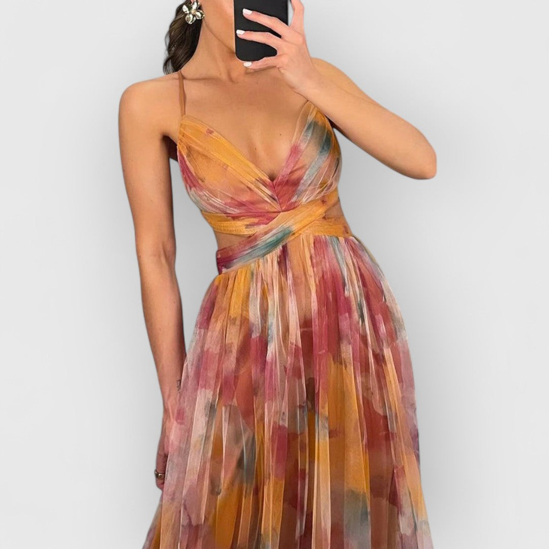 VERITY | Maxikleid mit Blumenprint