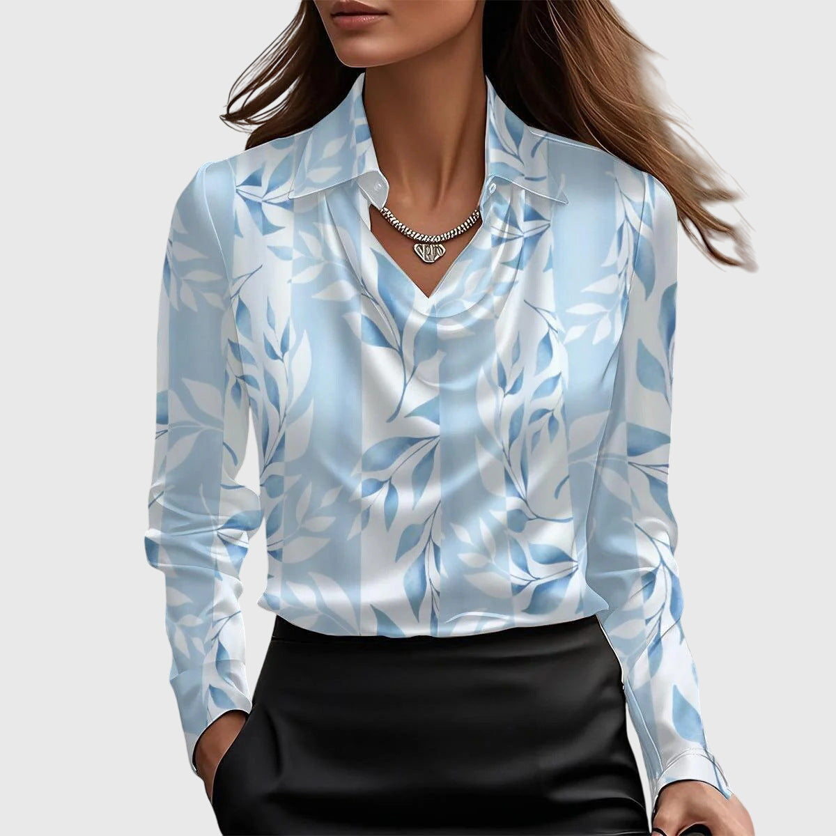 SYLVIA | Bluse mit luxuriösem Glanz
