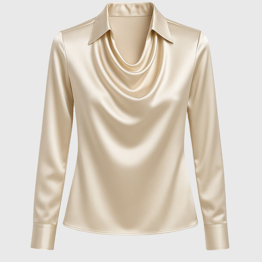 SYLVIA | Bluse mit luxuriösem Glanz