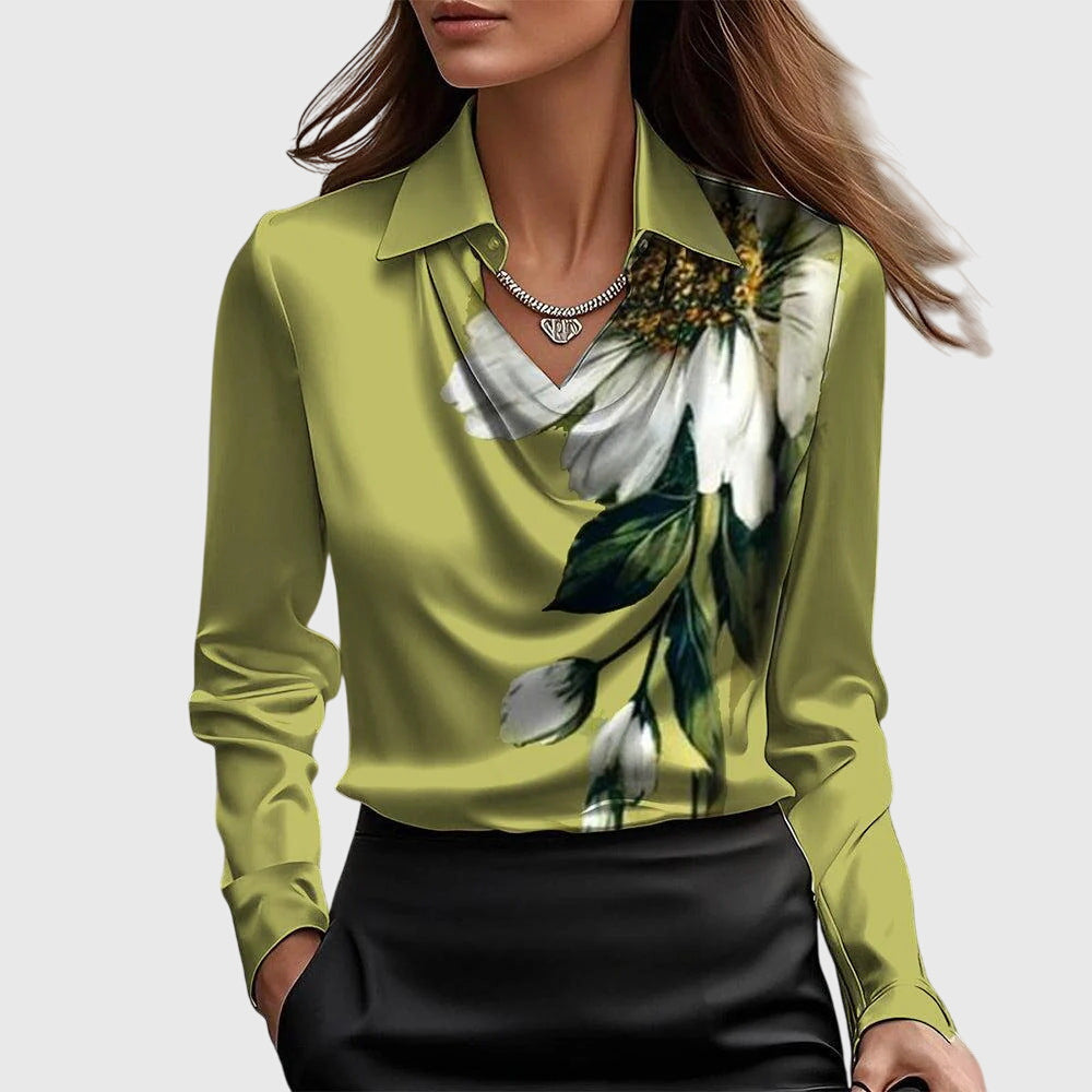 SYLVIA | Bluse mit luxuriösem Glanz