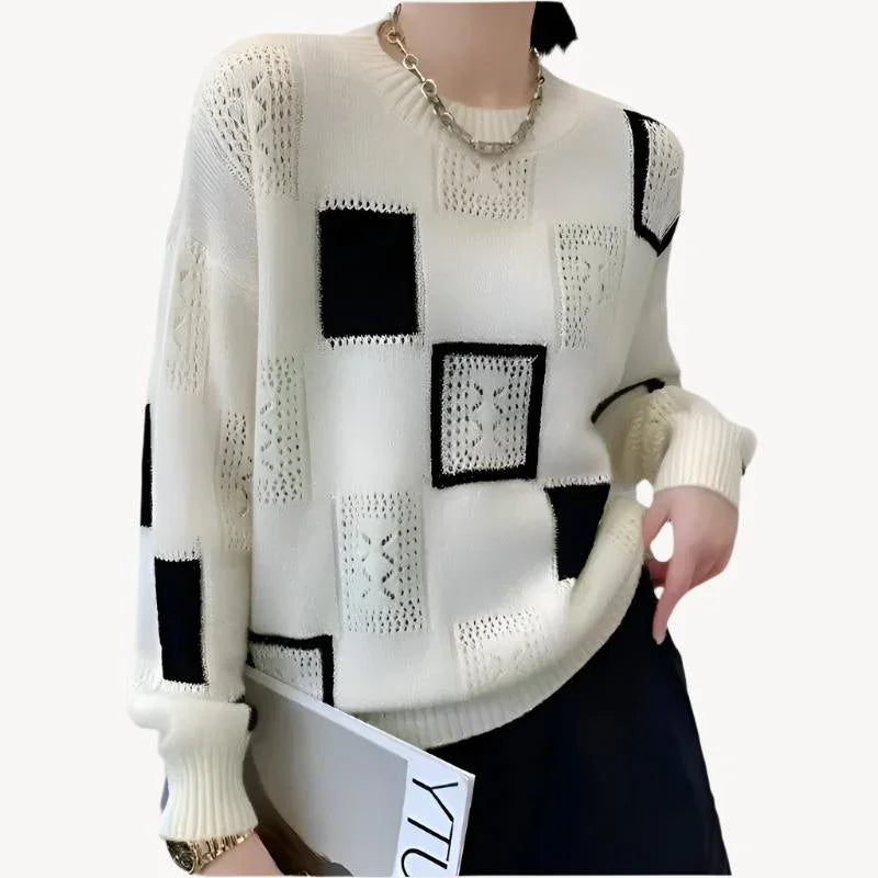 JULE | Patchwork Strickpullover