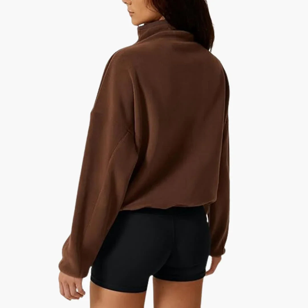 LOTTA | Halb-Zip Fleece-Sweatshirt