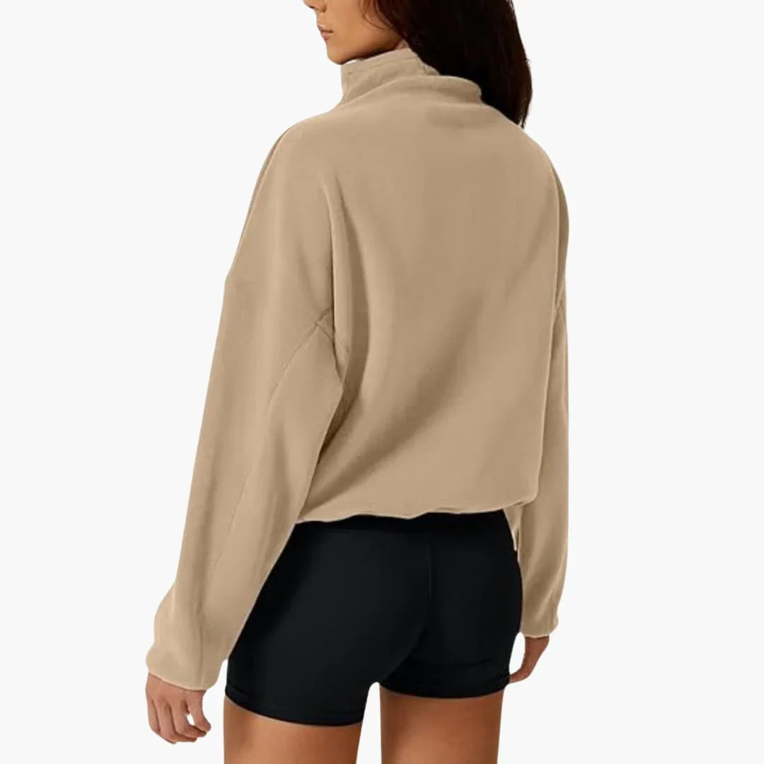 LOTTA | Halb-Zip Fleece-Sweatshirt