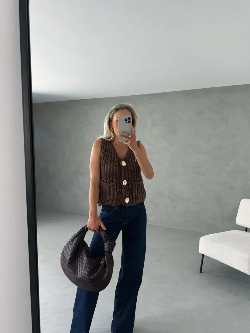Kayla | Geripptes Strickoberteil