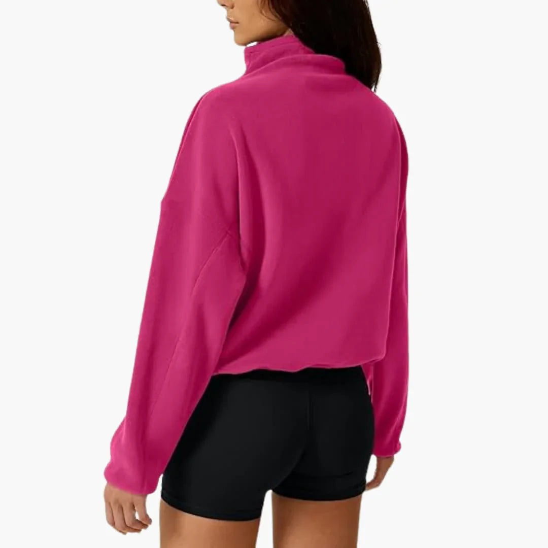 LOTTA | Halb-Zip Fleece-Sweatshirt