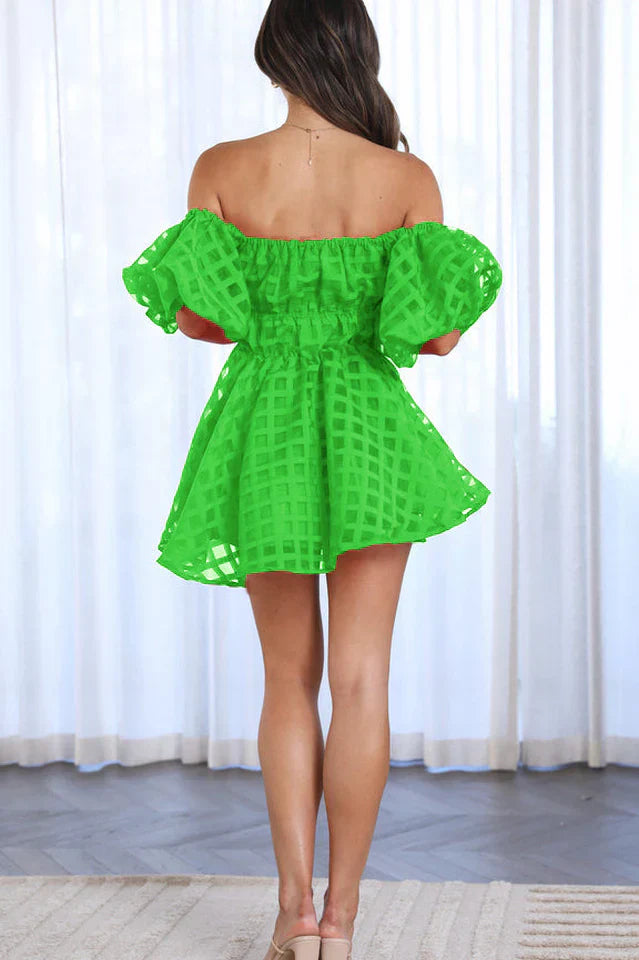 EVIE | Mini Kleid mit Puffärmeln