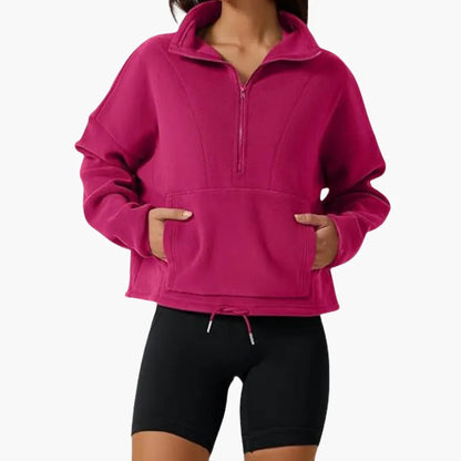 LOTTA | Halb-Zip Fleece-Sweatshirt