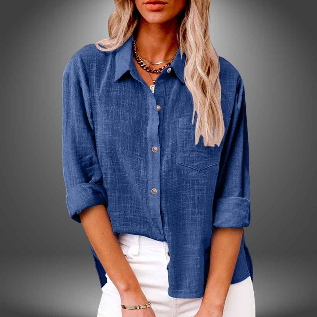 EVELIA | ELEGANTE LEINENBLUSE FÜR JEDEN TAG