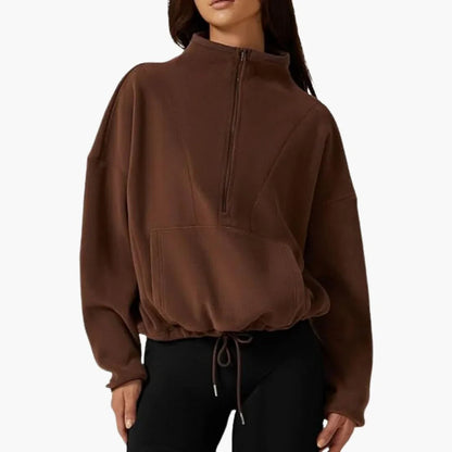 LOTTA | Halb-Zip Fleece-Sweatshirt