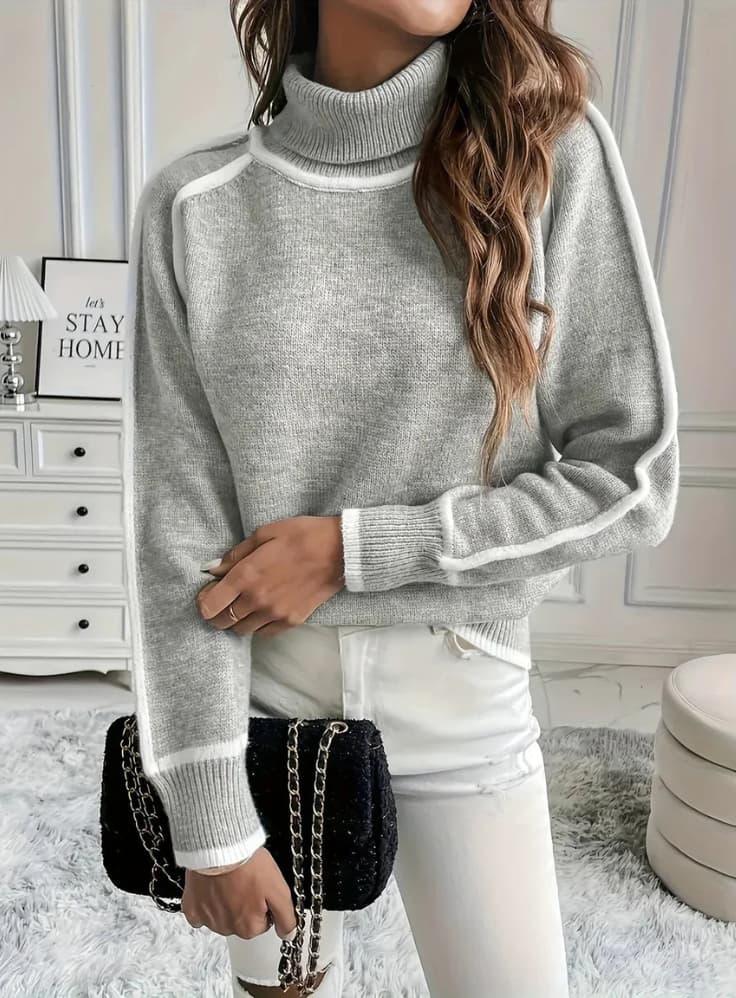 RUTH | Gerippter Rollkragenpullover