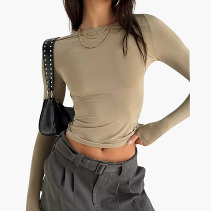 Slim Fit Langarmshirt für Damen