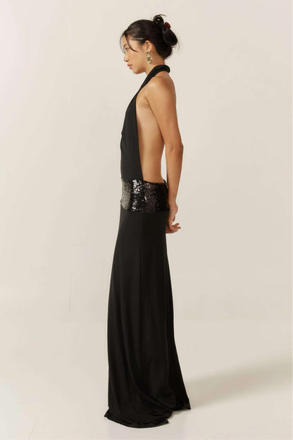JOANNA | Neckholder-Kleid ohne Rücken