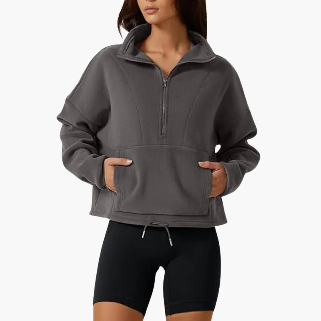 LOTTA | Halb-Zip Fleece-Sweatshirt