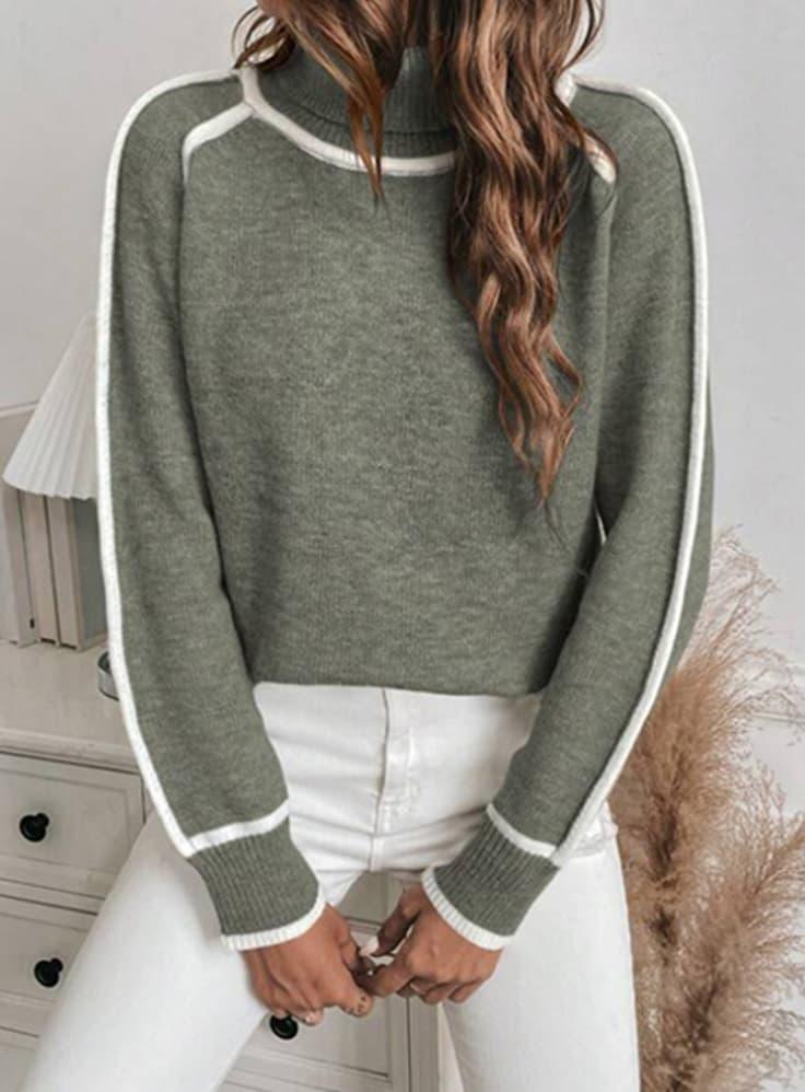 RUTH | Gerippter Rollkragenpullover