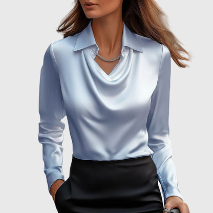 SYLVIA | Bluse mit luxuriösem Glanz