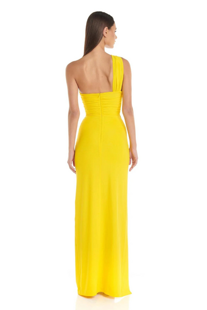 LENNOX | Ein-Schulter-Maxikleid