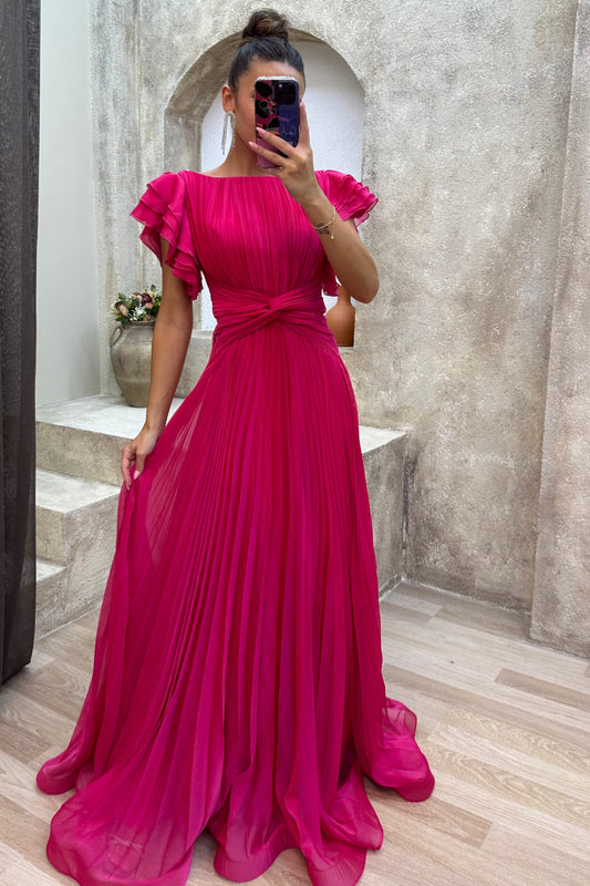 APRIL | Plissiertes Abendkleid