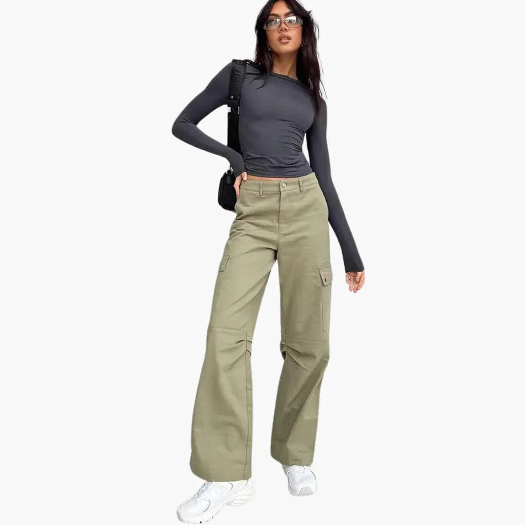 Slim Fit Langarmshirt für Damen
