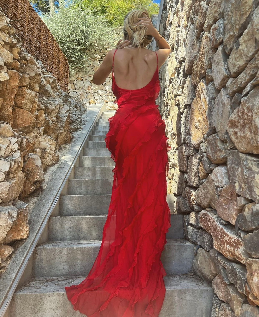 ZARA | Kleid mit Rüschen