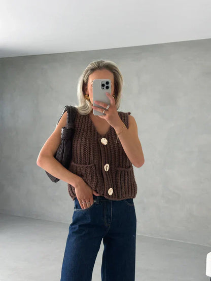 Kayla | Geripptes Strickoberteil