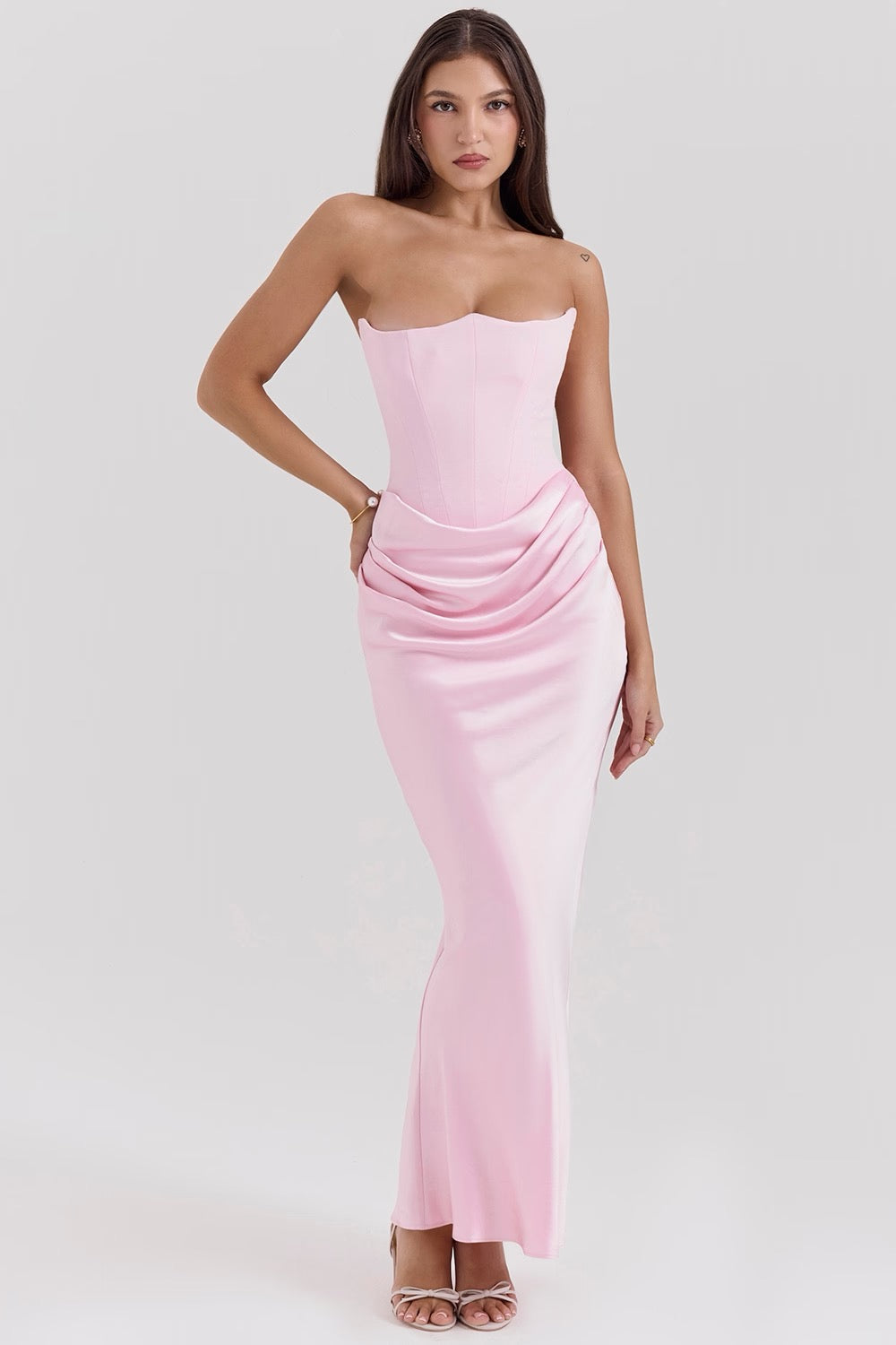Tessa | Trägerloses Maxikleid