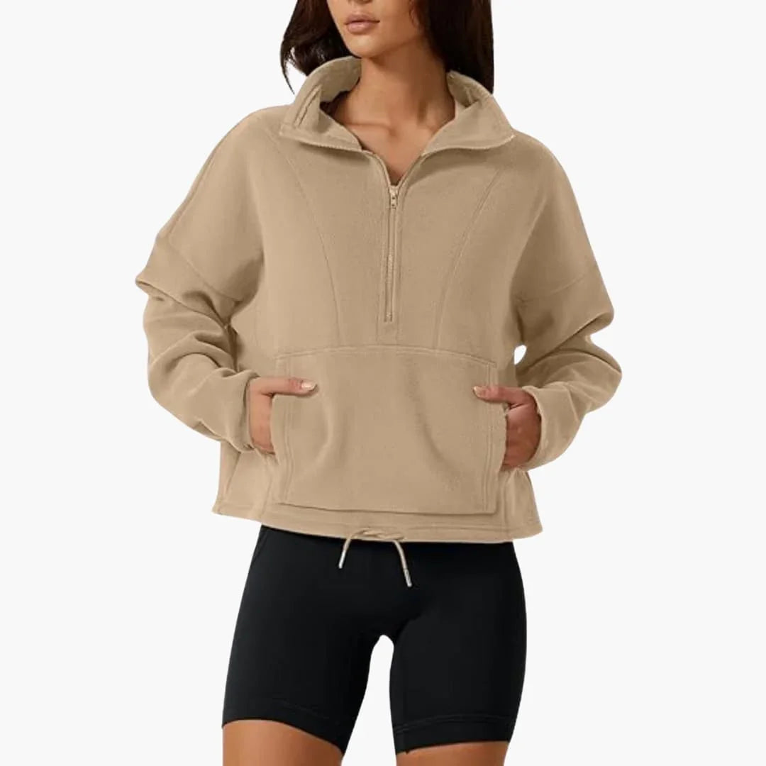 LOTTA | Halb-Zip Fleece-Sweatshirt