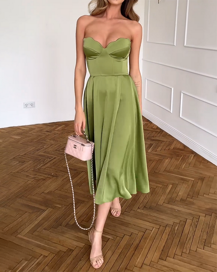 SABRINA | Trägerloses elegantes Kleid