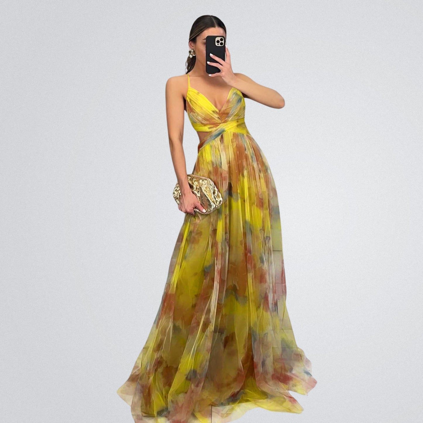 VERITY | Maxikleid mit Blumenprint
