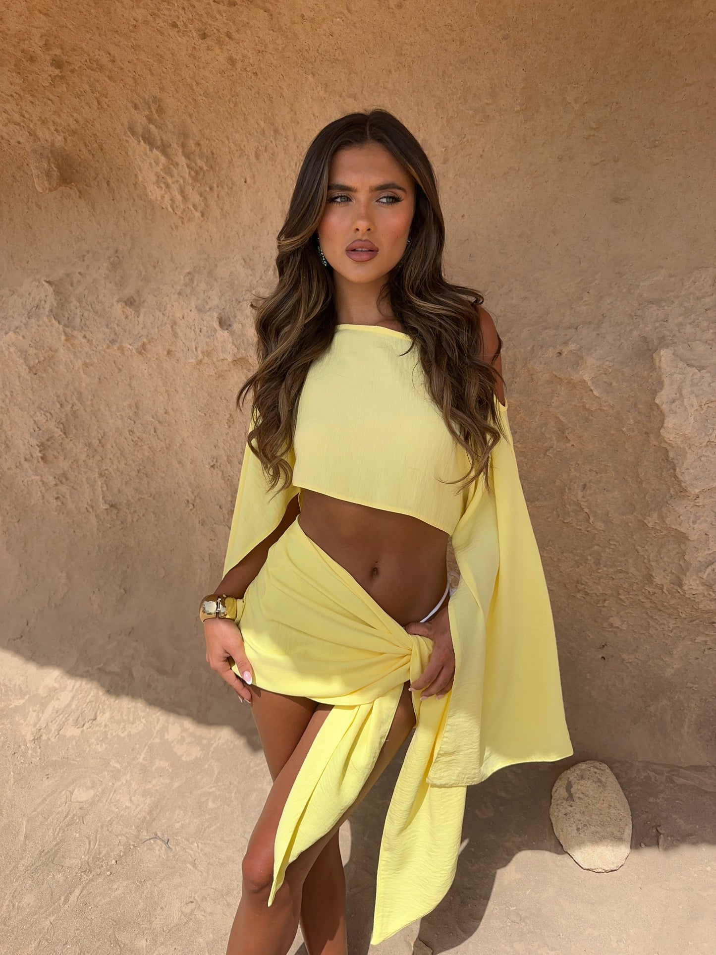 SAMARA | Zitronen-Sarong-Set