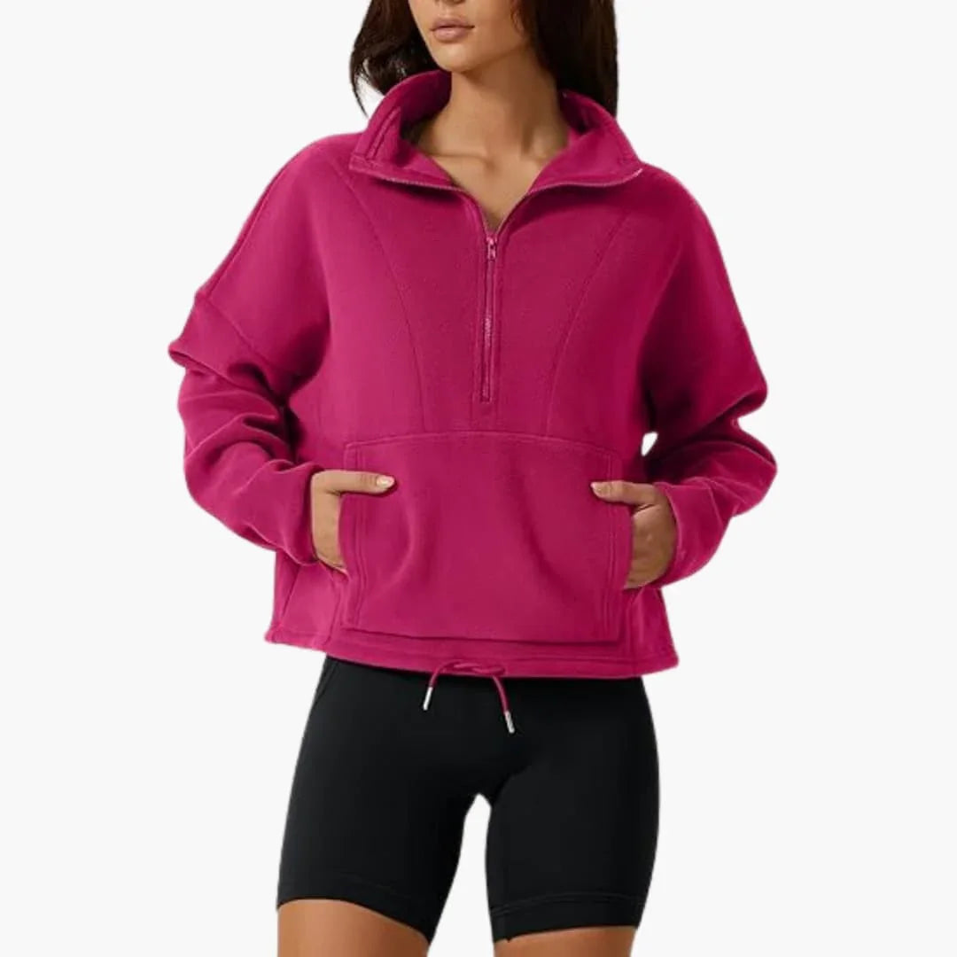 LOTTA | Halb-Zip Fleece-Sweatshirt