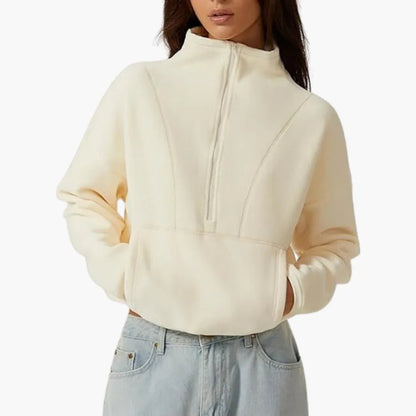 LOTTA | Halb-Zip Fleece-Sweatshirt