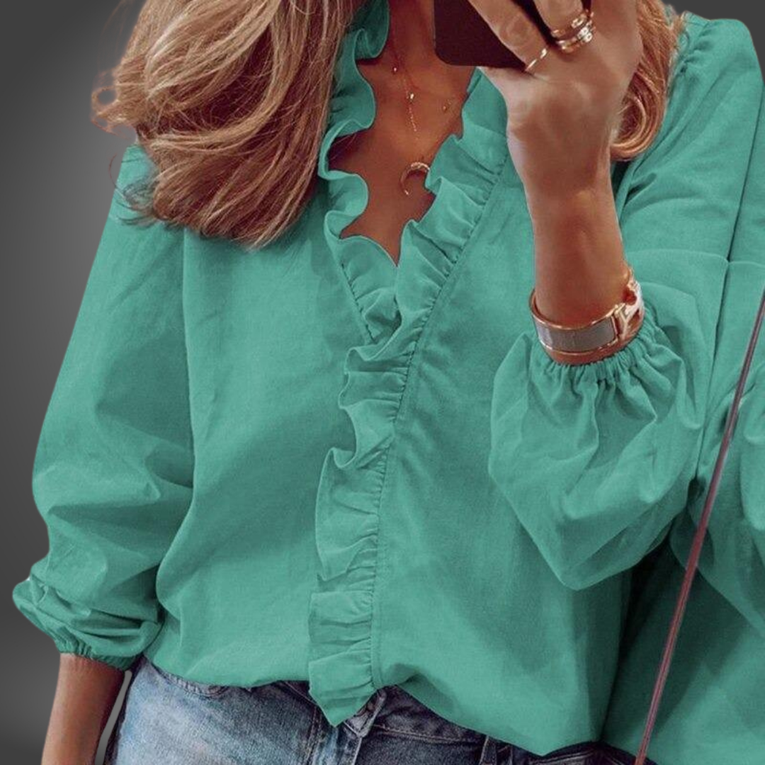 ROSALINA | STILVOLLE HANDGEFERTIGTE BLUSE