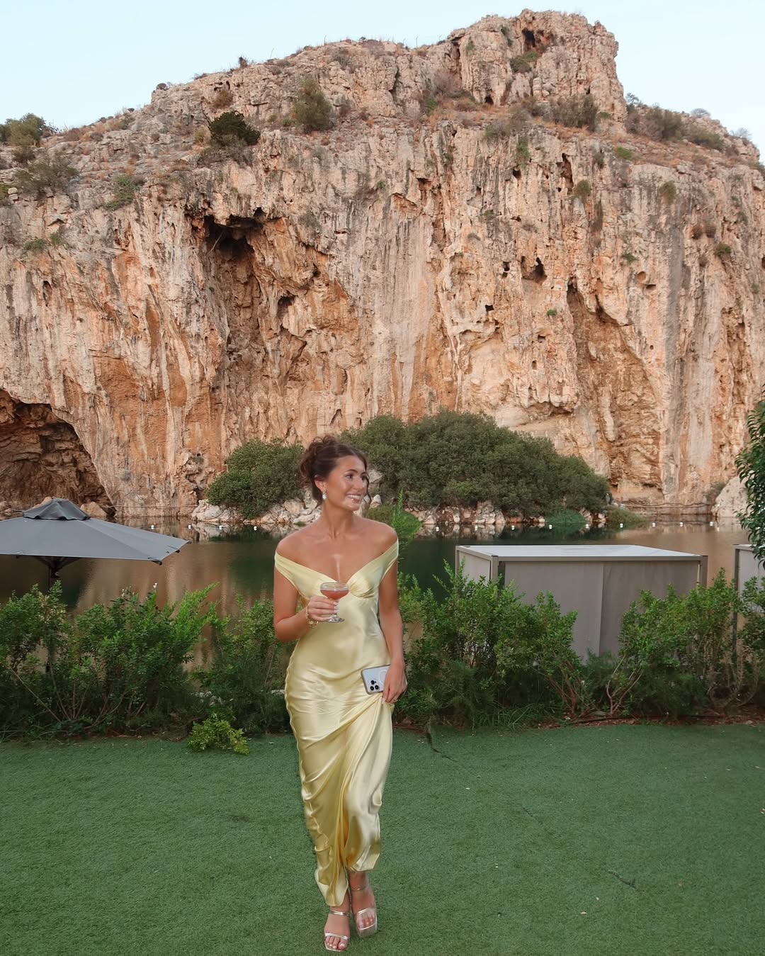 Emory | Satin-Maxikleid mit Rückenausschnitt