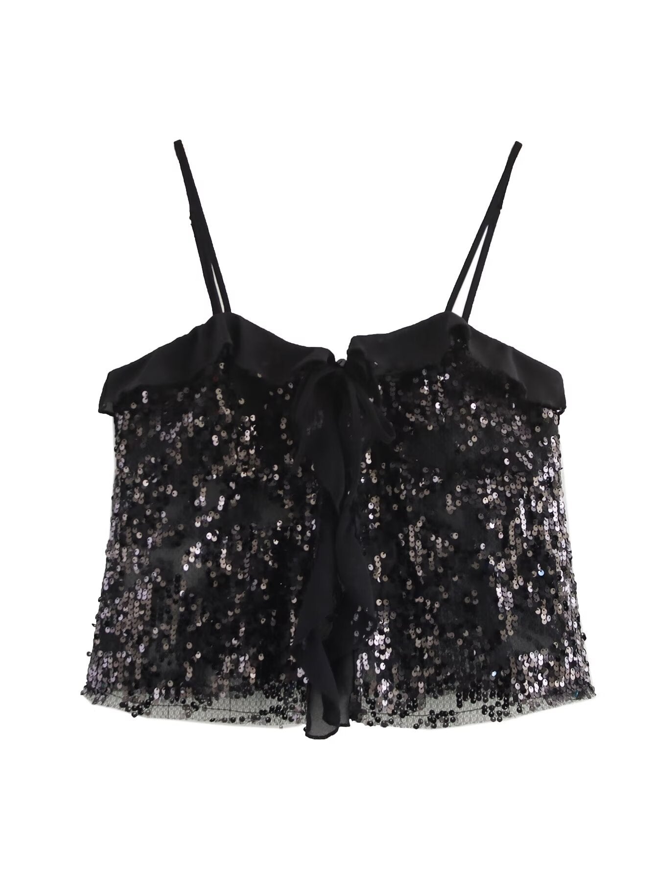 CLARISSA | Pailletten-Haltertop
