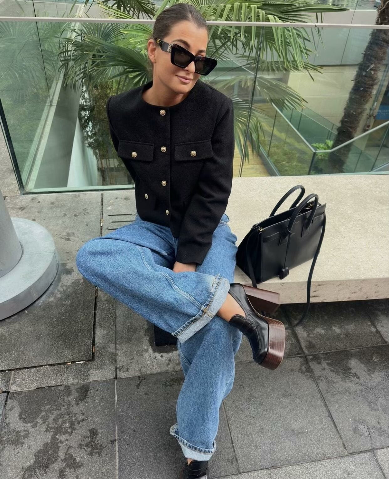 Megan | Vintage-Jacke in verkürzter Länge