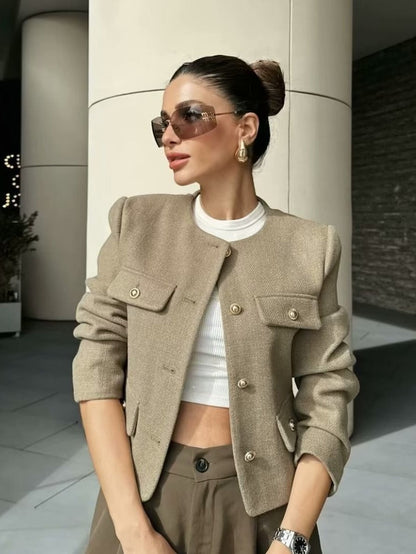 Megan | Vintage-Jacke in verkürzter Länge