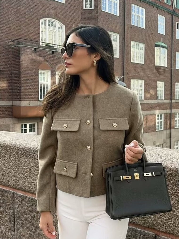 Megan | Vintage-Jacke in verkürzter Länge