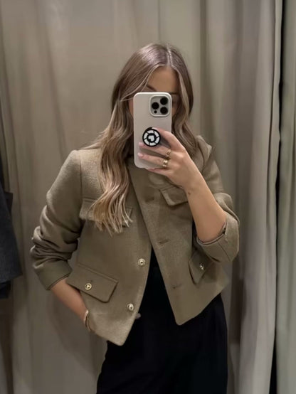 Megan | Vintage-Jacke in verkürzter Länge
